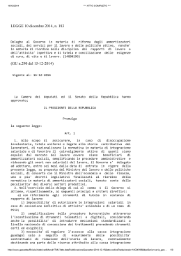 Consulta il testo della Legge Delega 183/2014