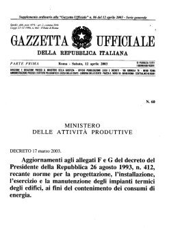 D.M. 17 marzo 2003