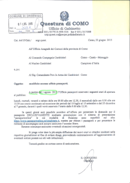 Nota Questura di Como