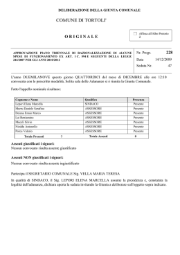 Piano per la razionalizzazione