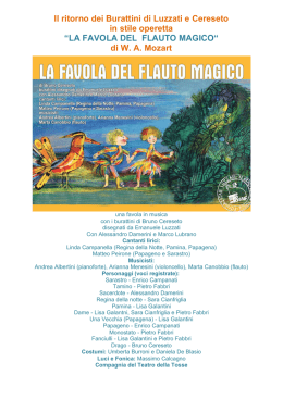 Il ritorno dei Burattini di Luzzati e Cereseto in stile operetta &ldquo;LA