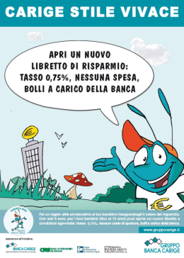 Scarica la locandina di Carige Stile Vivace in formato pdf di 174 Kb