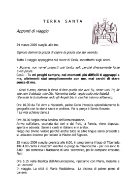 Terra Santa - Casa della Speranza della Divina Volont&agrave;