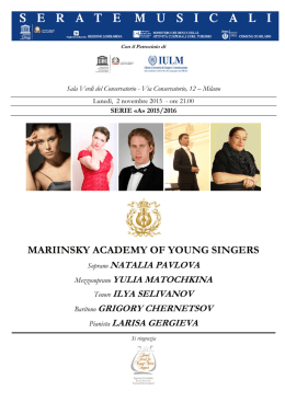 mariinsky academy of young singers