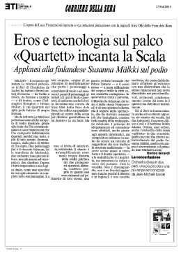 Corriere della Sera - mercoledì 27 aprile 2011