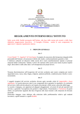 il contratto formativo - Licei Statali Angeloni
