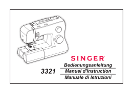 Manuale di Istruzioni 3321 Manuel d`Instruction