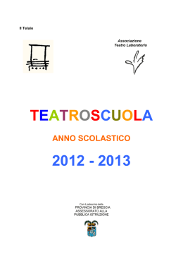 teatroscuola 2012 - 2013