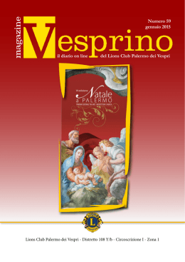 Vesprino n. 59 - Lions Palermo dei Vespri