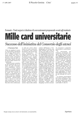 Mille card universitarie