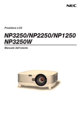 NP3250/NP2250/NP1250 NP3250W