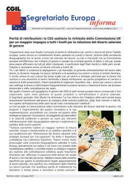 N. 11 (24 luglio) - Filtea-Cgil Federazione Italiana Lavoratori Tessili