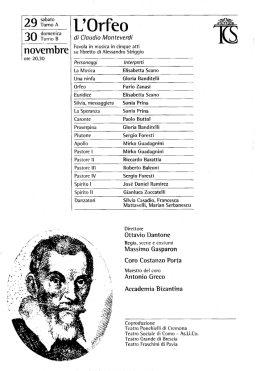 Page 1 Ottavio Dantone Regia, scene e costumi Direttore Massimo