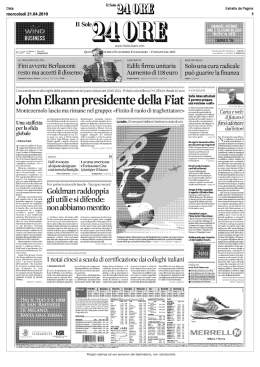 Page 1 Data: &ldquo;QQ mi@ mercoled&igrave; 21.04.2010 Estratto da Pagina: 1