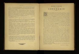 Notizie storiche sul soggetto del Lohengrin.