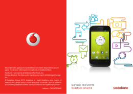 Manuale dell`utente Vodafone Smart III