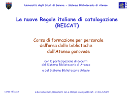 Responsabilità - Biblioteche - Università Degli Studi Di Genova