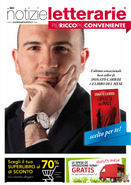 Catalogo Elettronico Notizie Letterarie n.683 - Agosto 2013