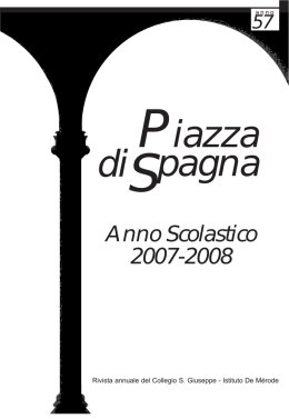 Anno Scolastico 2007-2008 - San Giuseppe