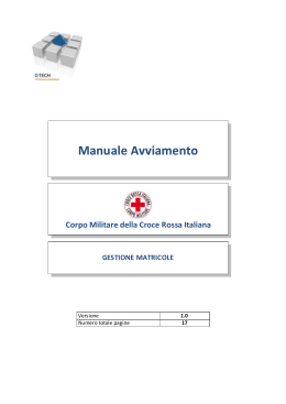 Manuale Avviamento - Croce Rossa Italiana