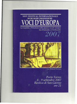 copertina libretto VDE 2007