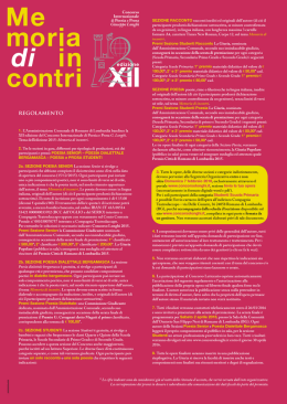 regolamento - Pianura da scoprire