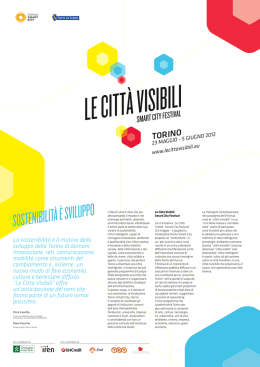 Le Citt&agrave; Visibili - Torino Smart City