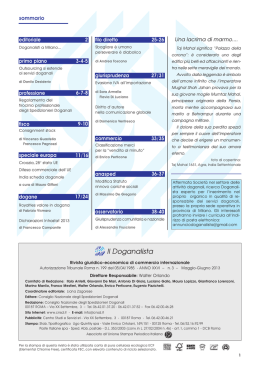 Il Doganalista n. 6 - Consiglio Nazionale Spedizionieri Doganali