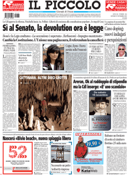 IL PICCOLO - RadicaliFVG