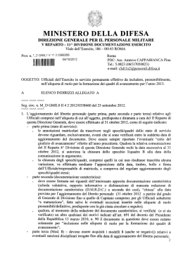 avanzamento 2013 e.i. - Ministero della Difesa