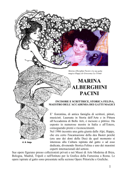 Marina Alberghini - Accademia dei Gatti Magici