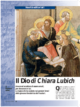 Il Dio di Chiara Lubich