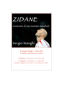 ZIDANE. Anatomia di una testata mondiale