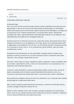 RACCONTI DI CACCIA da vecchio forum Vasco