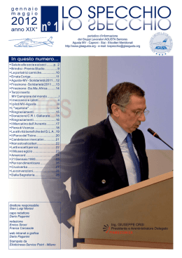 anno XIX&deg; n&deg; 1 - Gruppo Lavoratori Agusta Seniores