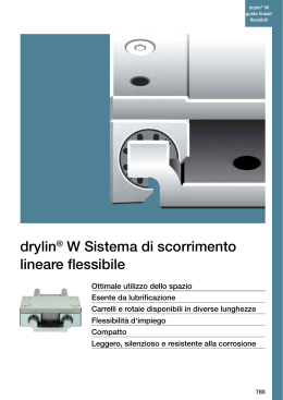 drylin® W Sistema di scorrimento lineare flessibile