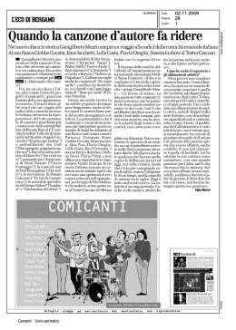 L`Eco di Bergamo 02/11/2009