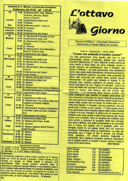 22 febbraio 2009 - Parrocchia Santa maria di Lourdes