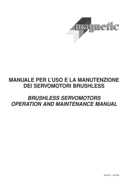 Manuale d`uso e manutenzione