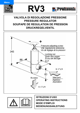 valvola di regolazione pressione pressure regulator