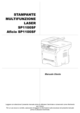 STAMPANTE MULTIFUNZIONE LASER SP1100SF Aficio