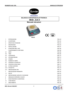 manuale d`utilizzo
