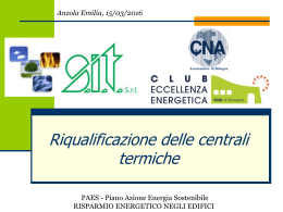 Riqualificazione delle centrali termiche - CNA