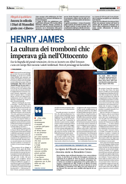 henry james - Paolo Bianchi
