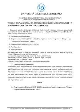 Verbale CCS Disegno Industriale