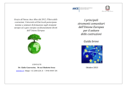 Libretto guida breve agli strum comunitari