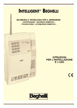 Istruzioni centrale intelligent GSM