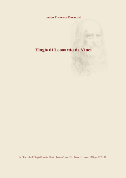Elogio di Leonardo da Vinci