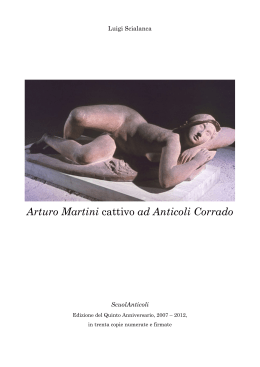 Arturo Martini cattivo ad Anticoli Corrado