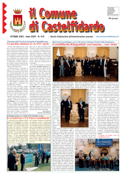 Mensile Ottobre 2003 - Comune di Castelfidardo